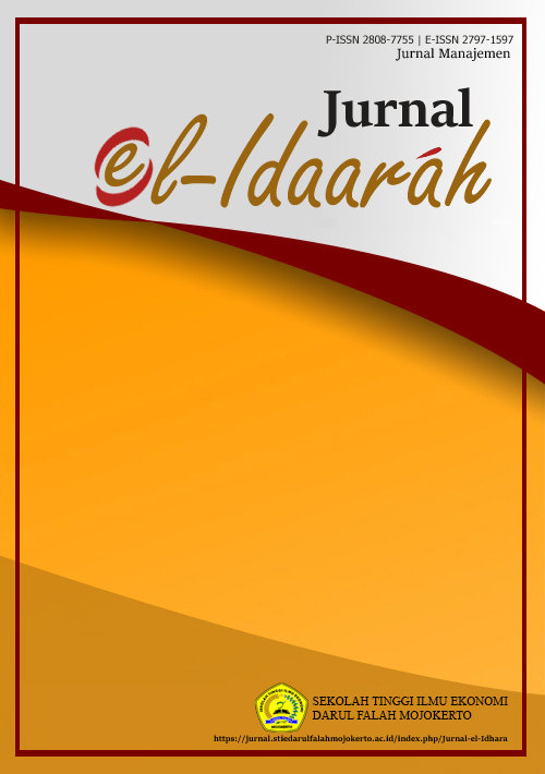 					Lihat Vol 2 No 2 (2022): Jurnal El-Idaarah (Jurnal Manajemen) E-ISSN: 2797-1597, P-ISSN: 2808-7755
				